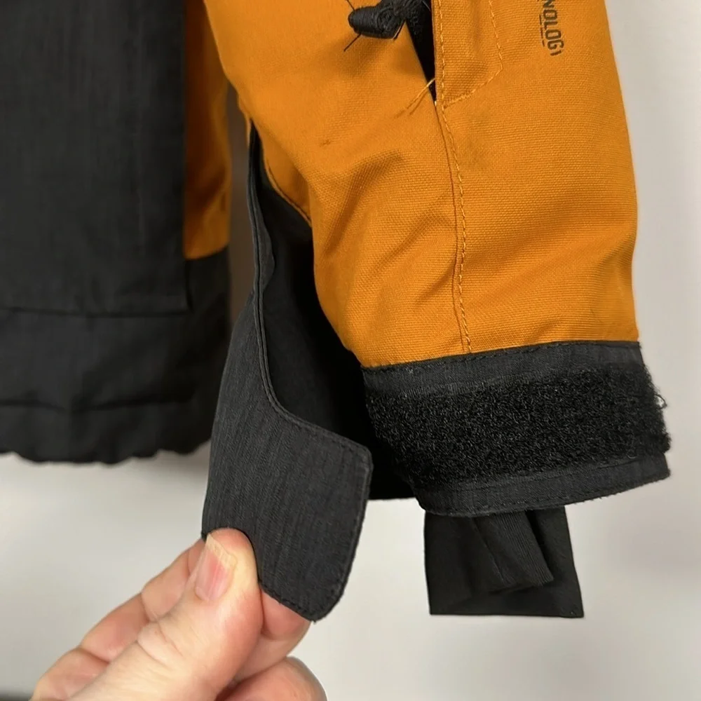 Quicksilver Jacket Youth Large 14 black/ orange Dry Flight Snowboard Ski Winter